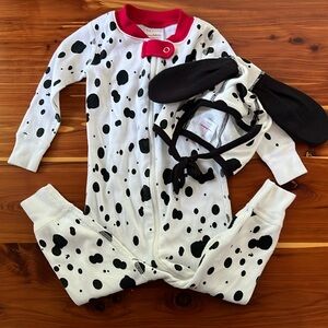 HA Dalmatian Baby Sleeper w/ matching hat